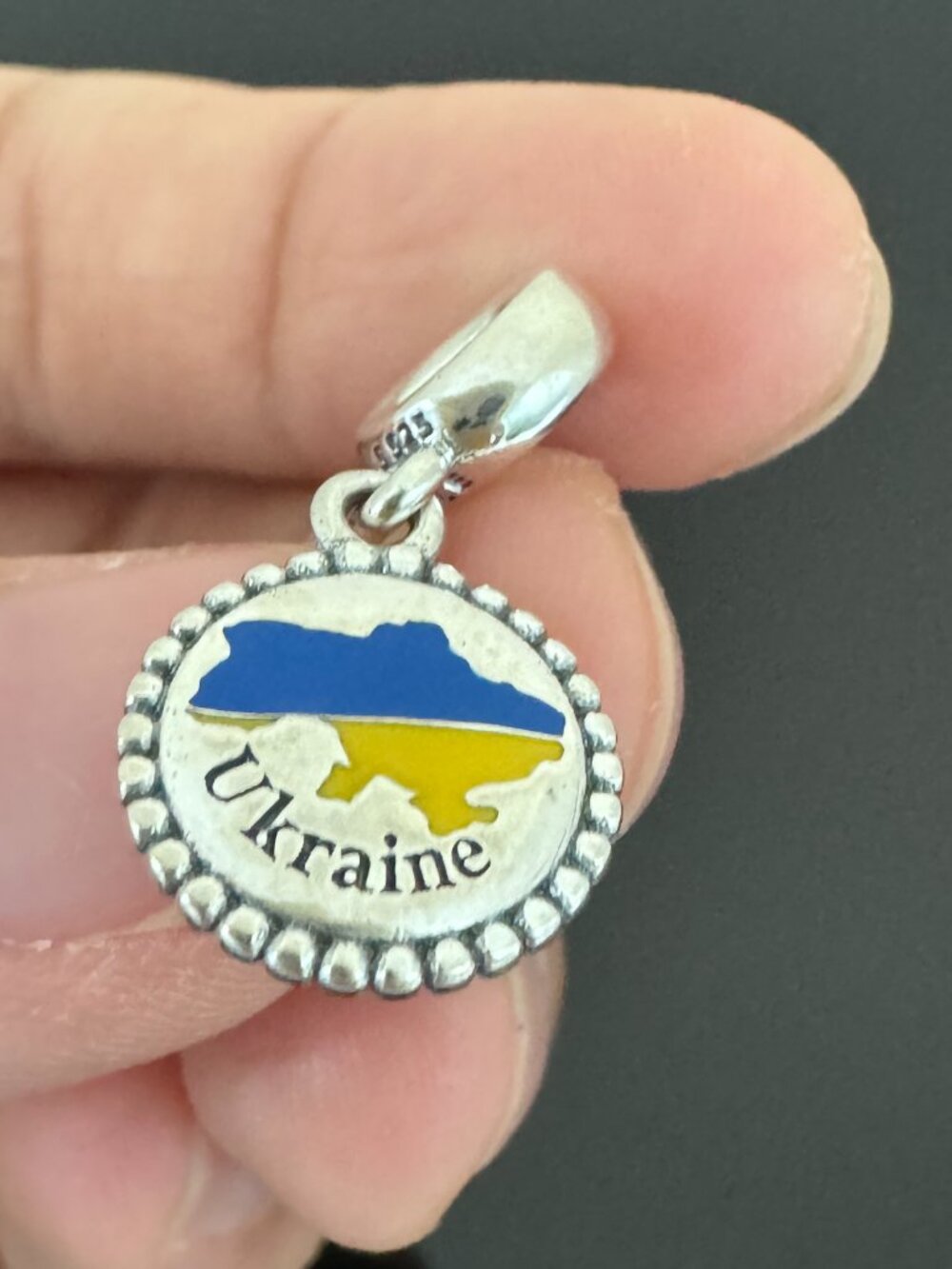 Pandora Ukraine  Flag  Exclusive Charm